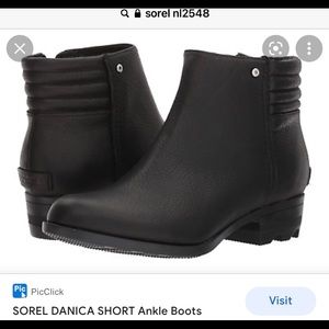 Sorel Danica Black Waterproof Boots